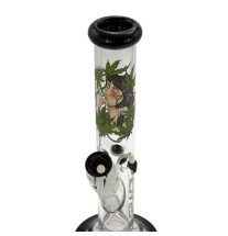 Grace Leaf Goddess Straight Glas Bong 36 cm