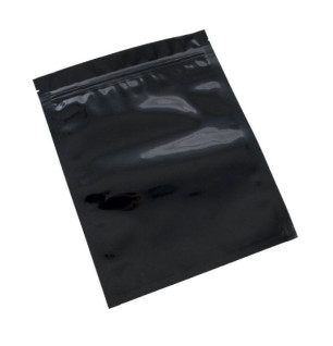 Sort Lugttæt Zip Pose – 22,5 × 17,5 cm