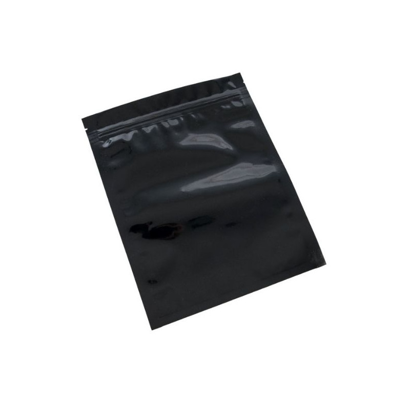 Sort Lugttæt Zip Pose – 22,5 × 17,5 cm