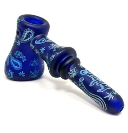 Dogg Lbs Everyday Hammer Glaspibe – Blue Paisley 6