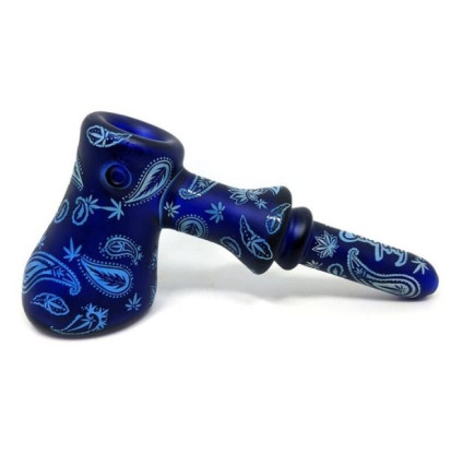 Dogg Lbs Everyday Hammer Glaspibe – Blue Paisley 6