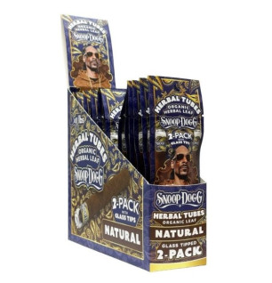 Snoop Dogg Herbal Tubes – Natural 2-Pack med Glastip