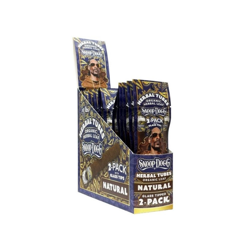Snoop Dogg Herbal Tubes – Natural 2-Pack med Glastip Snoop Dogg Herbal Tubes – Natural 2-Pack med Glastip