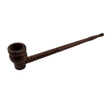 Langskaftet Træpibe – 27 cm