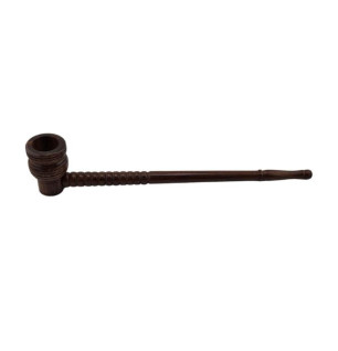 Langskaftet Træpibe – 27 cm