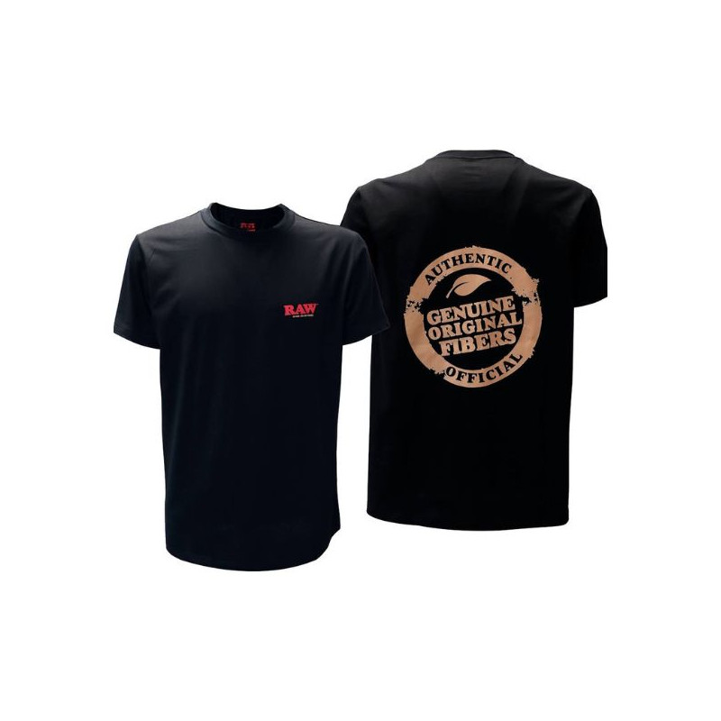 RAW T-Shirt Sort – Genuine Original Fibers RAW T-Shirt Sort – Genuine Original Fibers
