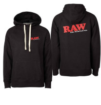 RAW Sort Hættetrøje
