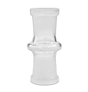 18,8 mm adapter hun til hun i klart glas til bong