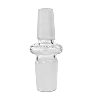 Glas adapter 14,5 mm til 18,8 mm med han-samling i begge ender til bong