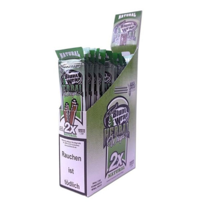 Blunt Wrap Natural urtebaserede wraps i genlukkelig pose
