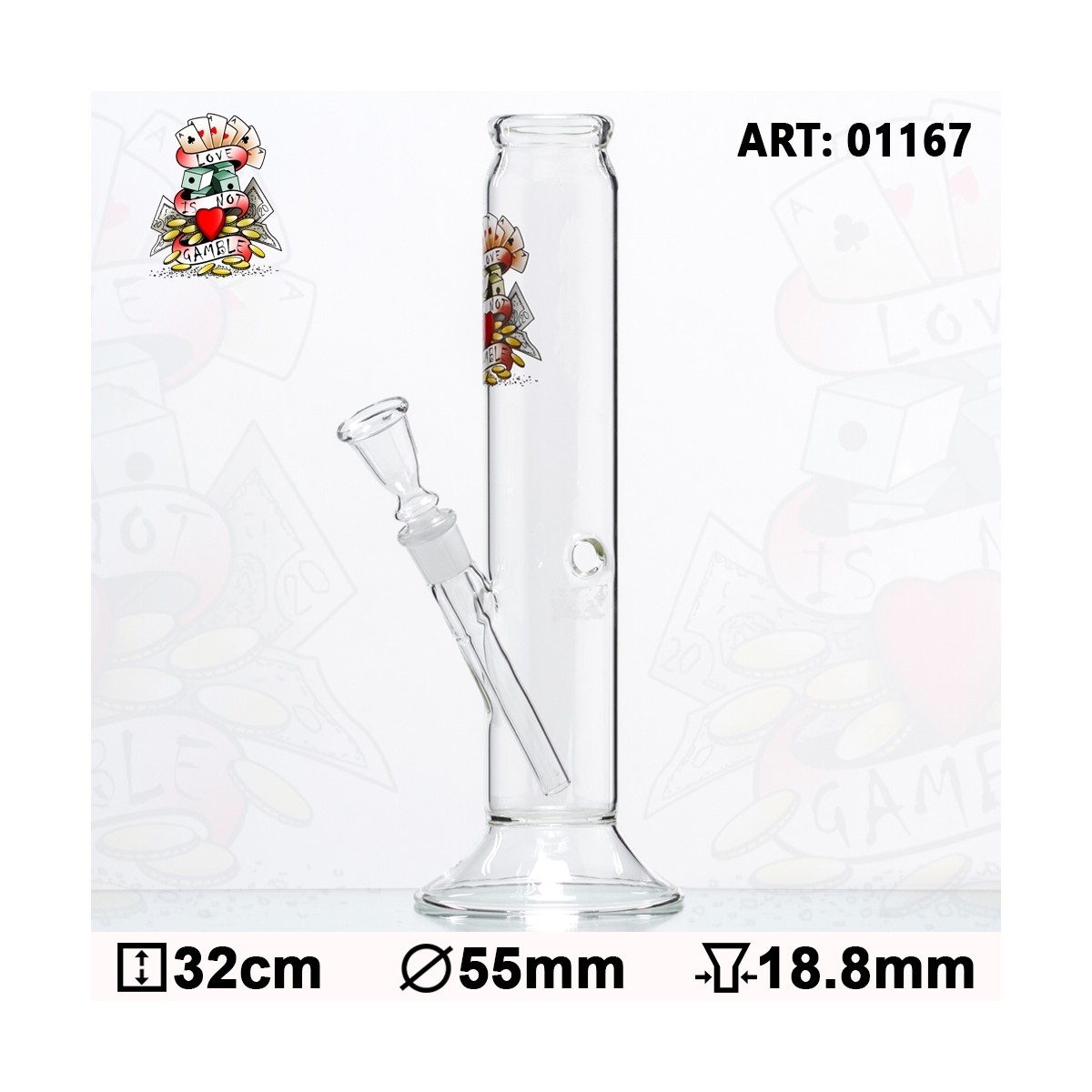 Glas Bong Love Is Gamble 32cm
